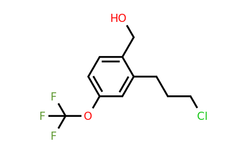 1804277-06-2 | 2-(3-Chloropropyl)-4-(trifluoromethoxy)benzylalcohol