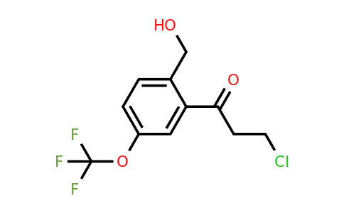 1804277-17-5 | 2-(3-Chloropropanoyl)-4-(trifluoromethoxy)benzylalcohol