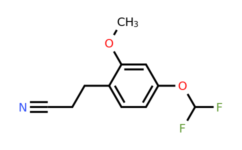 1804277-55-1 | 4-(Difluoromethoxy)-2-methoxyphenylpropanenitrile
