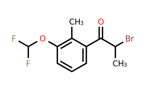 1804277-88-0 | 2-Bromo-1-(3-(difluoromethoxy)-2-methylphenyl)propan-1-one