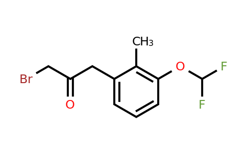 1804278-17-8 | 1-Bromo-3-(3-(difluoromethoxy)-2-methylphenyl)propan-2-one
