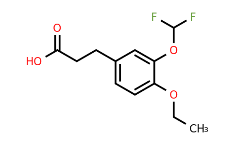 1804278-32-7 | 3-(Difluoromethoxy)-4-ethoxyphenylpropanoic acid