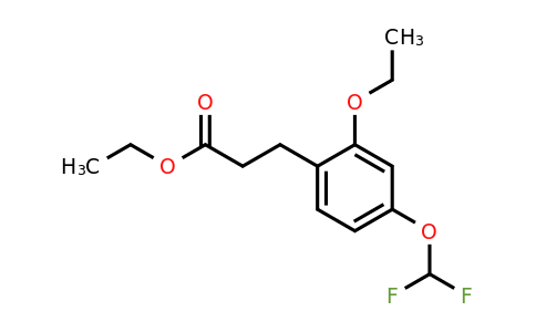 1804278-35-0 | Ethyl 4-(difluoromethoxy)-2-ethoxyphenylpropanoate