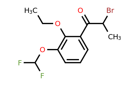 1804278-58-7 | 2-Bromo-1-(3-(difluoromethoxy)-2-ethoxyphenyl)propan-1-one