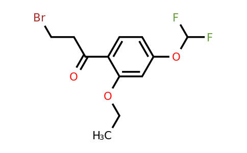 1804278-67-8 | 3-Bromo-1-(4-(difluoromethoxy)-2-ethoxyphenyl)propan-1-one