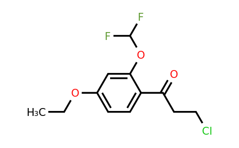 1804278-69-0 | 3-Chloro-1-(2-(difluoromethoxy)-4-ethoxyphenyl)propan-1-one