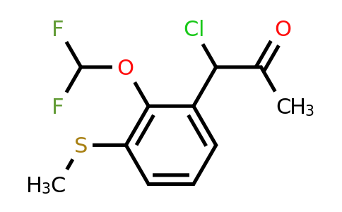 1804278-77-0 | 1-Chloro-1-(2-(difluoromethoxy)-3-(methylthio)phenyl)propan-2-one