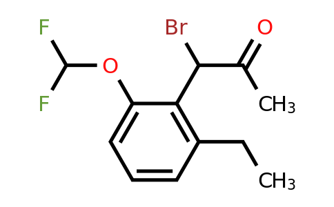1804278-93-0 | 1-Bromo-1-(2-(difluoromethoxy)-6-ethylphenyl)propan-2-one