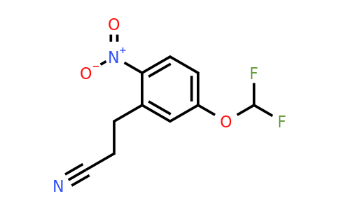 1804278-96-3 | 5-(Difluoromethoxy)-2-nitrophenylpropanenitrile