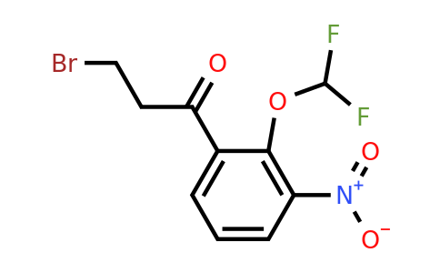 1804279-03-5 | 3-Bromo-1-(2-(difluoromethoxy)-3-nitrophenyl)propan-1-one