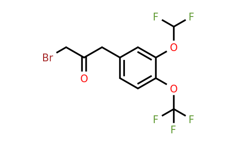 1804279-30-8 | 1-Bromo-3-(3-(difluoromethoxy)-4-(trifluoromethoxy)phenyl)propan-2-one