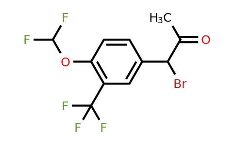 1804279-50-2 | 1-Bromo-1-(4-(difluoromethoxy)-3-(trifluoromethyl)phenyl)propan-2-one