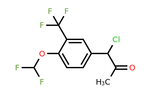 1804279-57-9 | 1-Chloro-1-(4-(difluoromethoxy)-3-(trifluoromethyl)phenyl)propan-2-one
