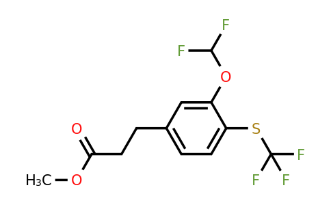 1804279-65-9 | Methyl 3-(3-(difluoromethoxy)-4-(trifluoromethylthio)phenyl)propanoate