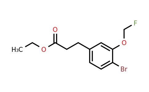 1804279-68-2 | Ethyl 3-(4-bromo-3-(fluoromethoxy)phenyl)propanoate
