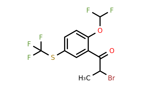 1804279-69-3 | 2-Bromo-1-(2-(difluoromethoxy)-5-(trifluoromethylthio)phenyl)propan-1-one