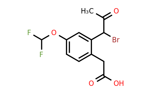 1804279-76-2 | 2-(1-Bromo-2-oxopropyl)-4-(difluoromethoxy)phenylacetic acid