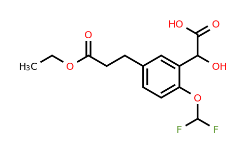 1804279-83-1 | 2-(Difluoromethoxy)-5-(3-ethoxy-3-oxopropyl)mandelic acid
