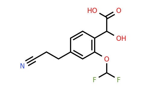 1804279-86-4 | 4-(2-Cyanoethyl)-2-(difluoromethoxy)mandelic acid