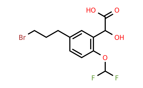 1804279-89-7 | 5-(3-Bromopropyl)-2-(difluoromethoxy)mandelic acid
