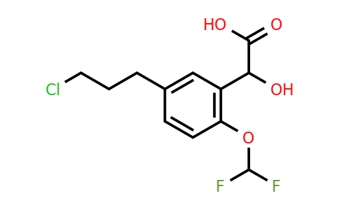 1804279-91-1 | 5-(3-Chloropropyl)-2-(difluoromethoxy)mandelic acid