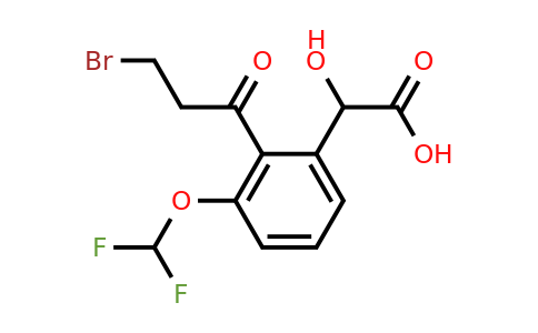 1804279-97-7 | 2-(3-Bromopropanoyl)-3-(difluoromethoxy)mandelic acid