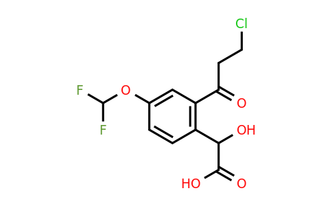 1804280-03-2 | 2-(3-Chloropropanoyl)-4-(difluoromethoxy)mandelic acid