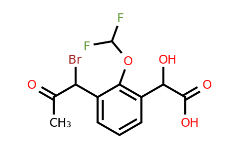 1804280-06-5 | 3-(1-Bromo-2-oxopropyl)-2-(difluoromethoxy)mandelic acid