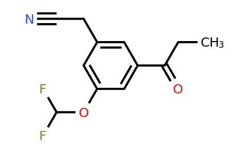 1804280-17-8 | 3-(Difluoromethoxy)-5-propionylphenylacetonitrile