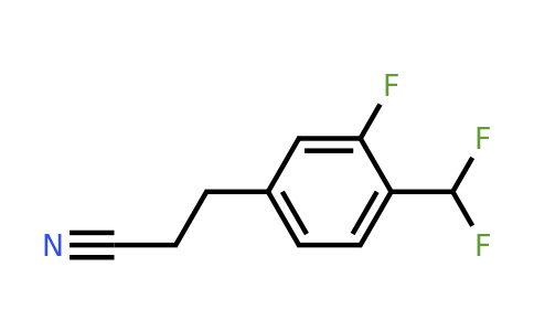 1804280-30-5 | 4-(Difluoromethyl)-3-fluorophenylpropanenitrile