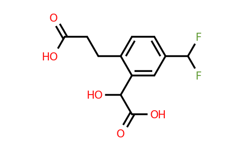 1804280-59-8 | 2-(2-Carboxyethyl)-5-(difluoromethyl)mandelic acid