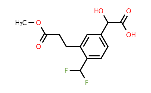 1804280-65-6 | 4-(Difluoromethyl)-3-(3-methoxy-3-oxopropyl)mandelic acid