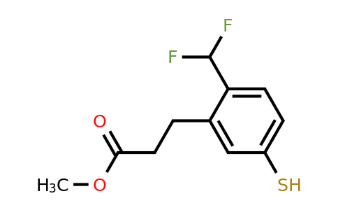 1804280-66-7 | Methyl 2-(difluoromethyl)-5-mercaptophenylpropanoate