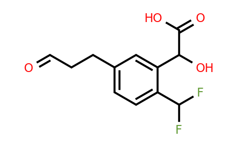 1804280-72-5 | 2-(Difluoromethyl)-5-(3-oxopropyl)mandelic acid