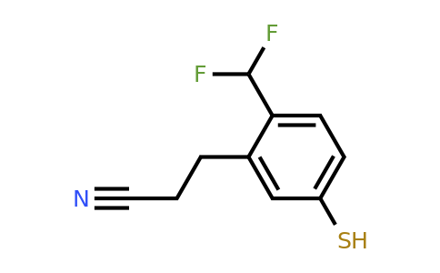 1804280-75-8 | 2-(Difluoromethyl)-5-mercaptophenylpropanenitrile
