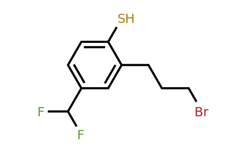 1804280-78-1 | 2-(3-Bromopropyl)-4-(difluoromethyl)thiophenol