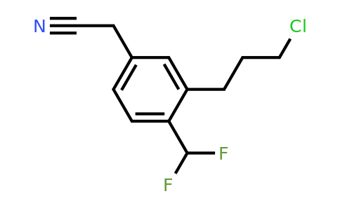 1804280-98-5 | 3-(3-Chloropropyl)-4-(difluoromethyl)phenylacetonitrile