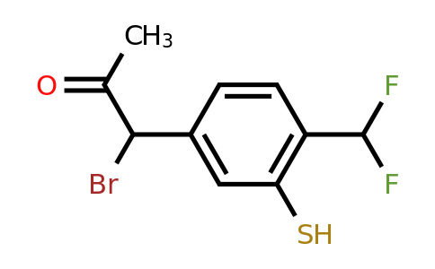 1804281-00-2 | 1-Bromo-1-(4-(difluoromethyl)-3-mercaptophenyl)propan-2-one