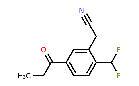 1804281-07-9 | 2-(Difluoromethyl)-5-propionylphenylacetonitrile