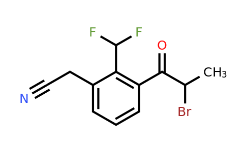 1804281-10-4 | 3-(2-Bromopropanoyl)-2-(difluoromethyl)phenylacetonitrile