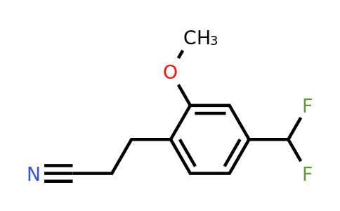 1804281-14-8 | 4-(Difluoromethyl)-2-methoxyphenylpropanenitrile