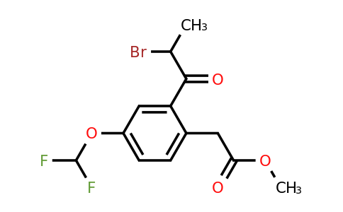 1804281-23-9 | Methyl 2-(2-bromopropanoyl)-4-(difluoromethoxy)phenylacetate