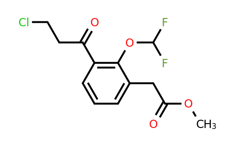 1804281-30-8 | Methyl 3-(3-chloropropanoyl)-2-(difluoromethoxy)phenylacetate