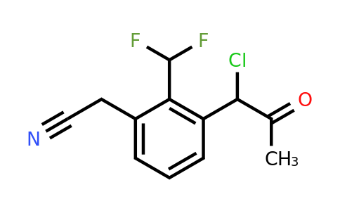 1804281-43-3 | 3-(1-Chloro-2-oxopropyl)-2-(difluoromethyl)phenylacetonitrile