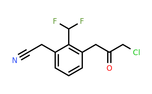 1804281-46-6 | 3-(3-Chloro-2-oxopropyl)-2-(difluoromethyl)phenylacetonitrile