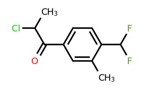 1804281-49-9 | 2-Chloro-1-(4-(difluoromethyl)-3-methylphenyl)propan-1-one