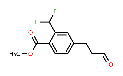 1804281-70-6 | Methyl 2-(difluoromethyl)-4-(3-oxopropyl)benzoate