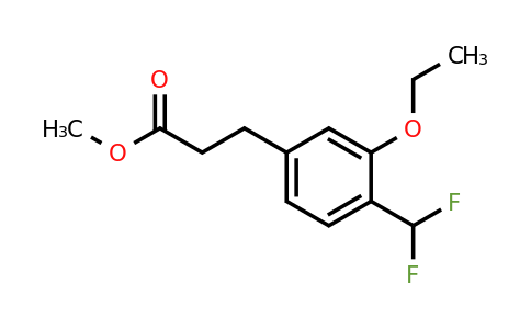 1804281-72-8 | Methyl 4-(difluoromethyl)-3-ethoxyphenylpropanoate