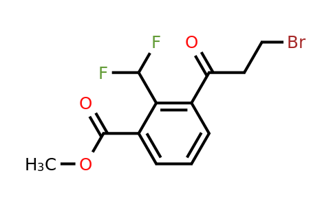 1804281-77-3 | Methyl 3-(3-bromopropanoyl)-2-(difluoromethyl)benzoate