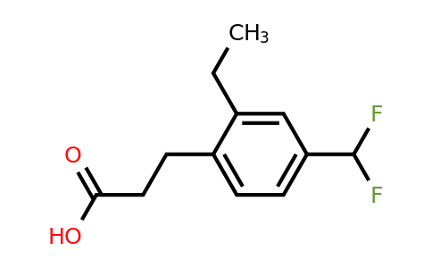 1804281-99-9 | 4-(Difluoromethyl)-2-ethylphenylpropanoic acid
